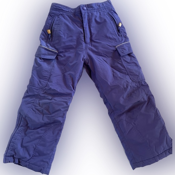 LL Bean Youth Snowpants Insulated Girls Sz 8 Purple - Picture 2 of 7